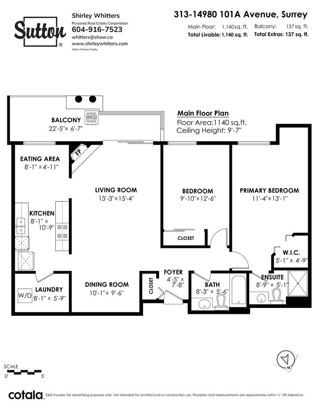 313 - 14980 101 A Avenue, Condo with 2 bedrooms, 2 bathrooms and 1 parking in Surrey BC | Image 26