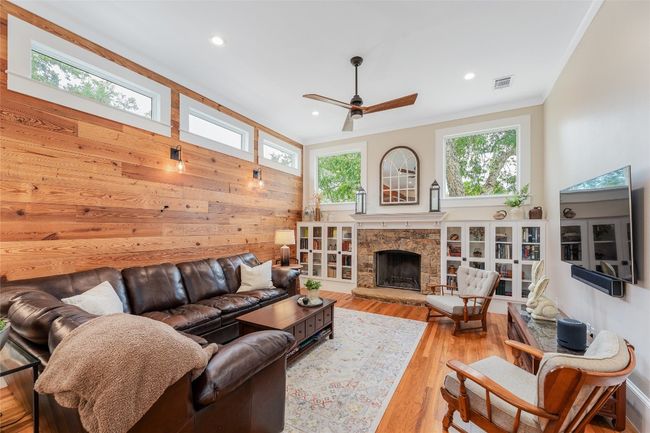 Stunning Family Room with Reclaimed Pine from the home | Image 7