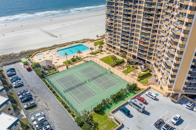 Drone / aerial view featuring a view of city, a beach view, and a water view | Image 30