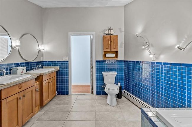 master bath with double sinks, shower | Image 39