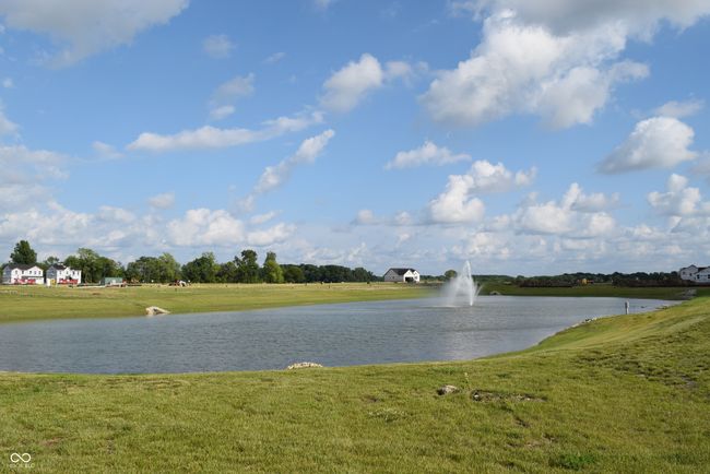 close up of pond with fountain | Image 11