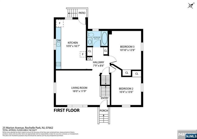 25 Marion Ave, House other with 3 bedrooms, 3 bathrooms and null parking in Rochelle Park NJ | Image 38