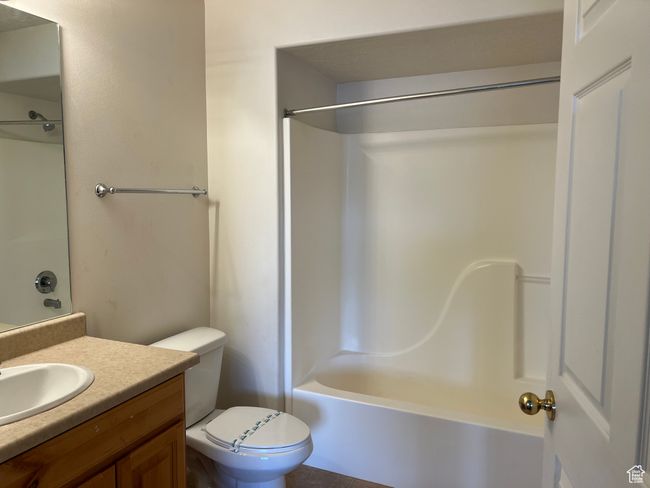 Full bathroom with vanity and shower combination | Image 5
