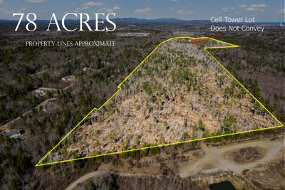 Exceptional opportunity to acquire a large parcel on Rt 97 in Cushing. 78 +/- acres, heavy with harvestable timber (initial harvest last year marked as ''mostly hardwood'') and several years worth of harvest still standing. Development potential with 400 +/- feet of frontage on Rt 97/Cushing Rd. 1 acre parcel within is excluded as leased by cell tower and includes a ROW easement for access. | Image 1