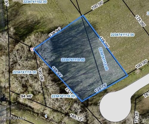1468 Lela Lane (Lot 16), Franklin, LA, 70538 | Card Image