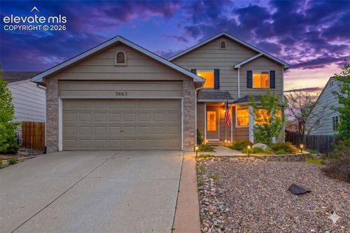 5663 Mesa Mountain Way, Colorado Springs, CO, 80923-3412 | Card Image