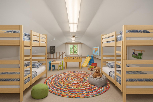 digitally staged bunkroom | Image 58