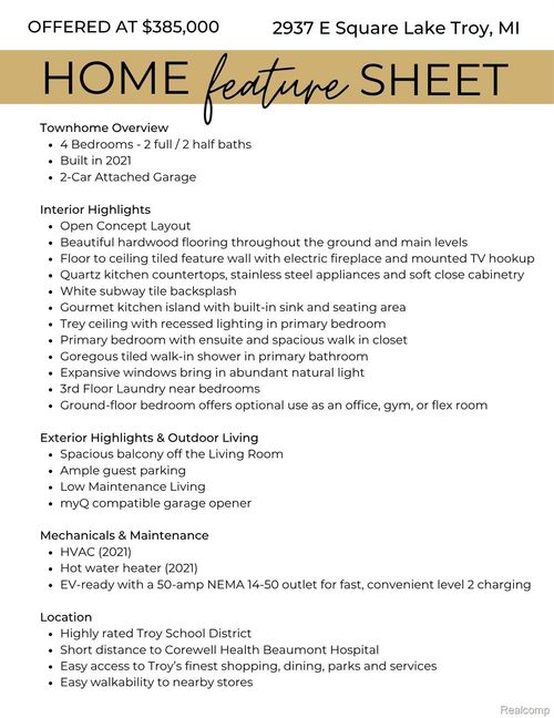 2937 E Square Lake Rd, Troy, MI, 48085-3978 | Card Image