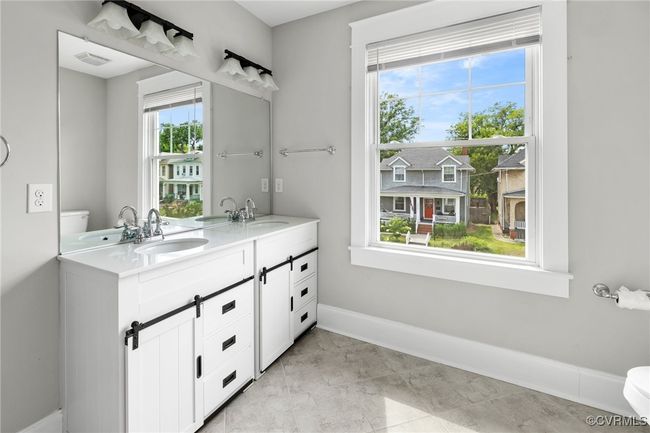 2nd floor hall bath, double vanity | Image 28