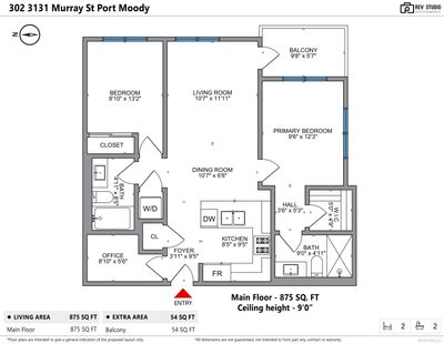 302 - 3131 Murray St, Condo with 2 bedrooms, 2 bathrooms and 2 parking in Port Moody BC | Image 2