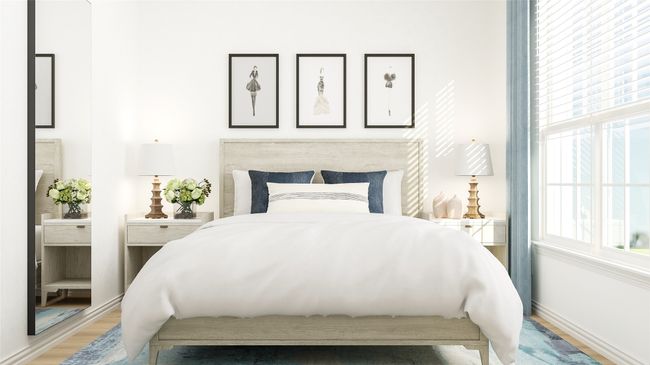 Bedroom featuring light wood-style flooring and baseboards | Image 8
