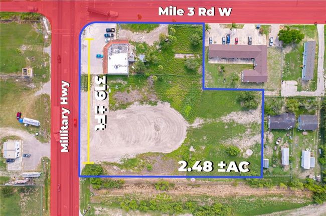 Aerial overview of property's location with property parcel outlined | Image 7
