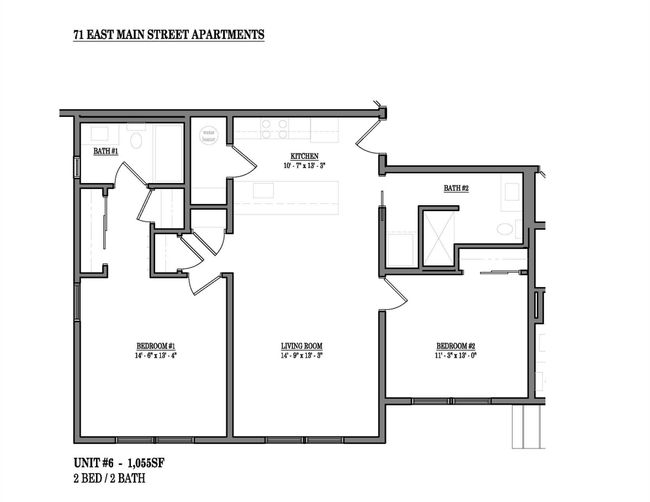 This is the floor plan for unit #201. | Image 38