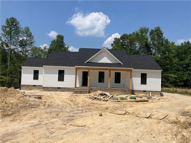 Modern farmhouse style home featuring crawl space, roof with shingles, and covered porch | Image 27