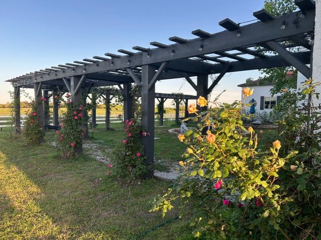 View of yard with a pergola | Image 8