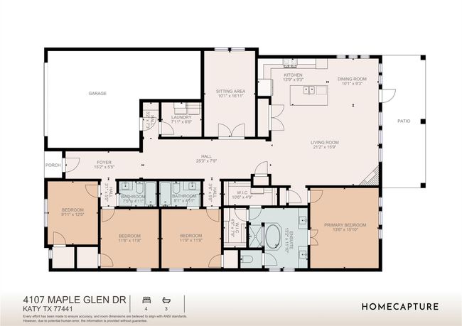 Floor plan for 4107 Maple Glen Drive | Image 23