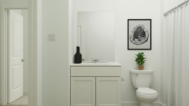 Bathroom with vanity and toilet | Image 19