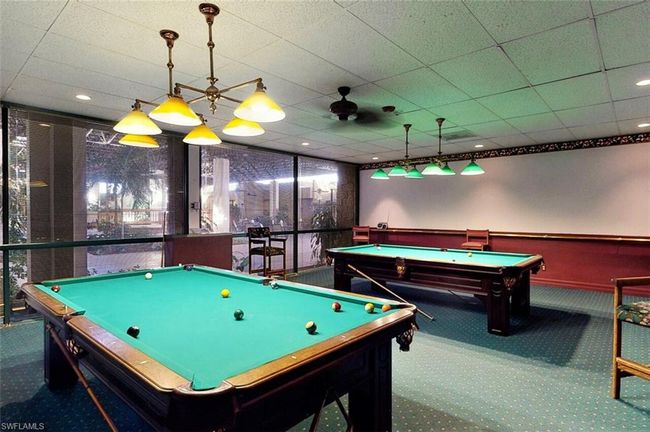 Recreation room with recessed lighting, carpet flooring, and pool table | Image 50