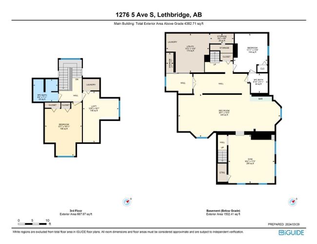 1276 5 Avenue S, Home with 6 bedrooms, 5 bathrooms and 5 parking in Lethbridge AB | Image 51
