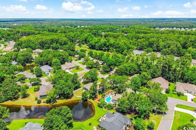 Aerial view of a heavily wooded area and a large body of water | Image 33