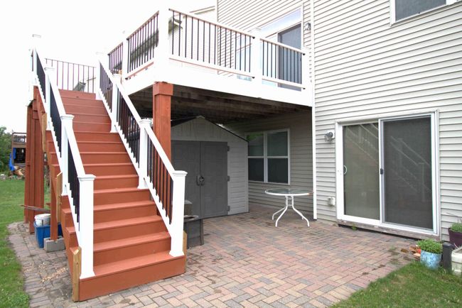 Vinyl shed under the deck | Image 32