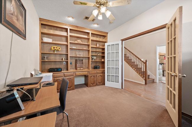 Another view of the office looking towards the foyer and staircase. French doors allow you to close off this space for privacy during afternoon conference calls or crunching numbers. | Image 20