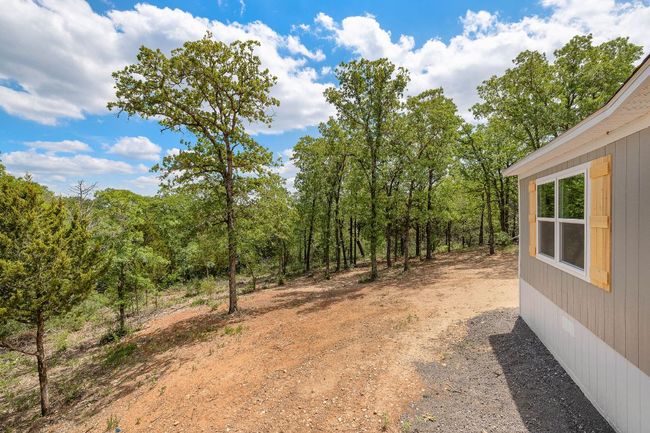 View of yard featuring a forest view | Image 8