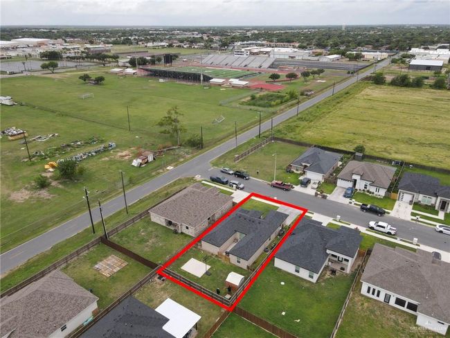 Aerial view of property and surrounding area with property boundaries highlighted | Image 26