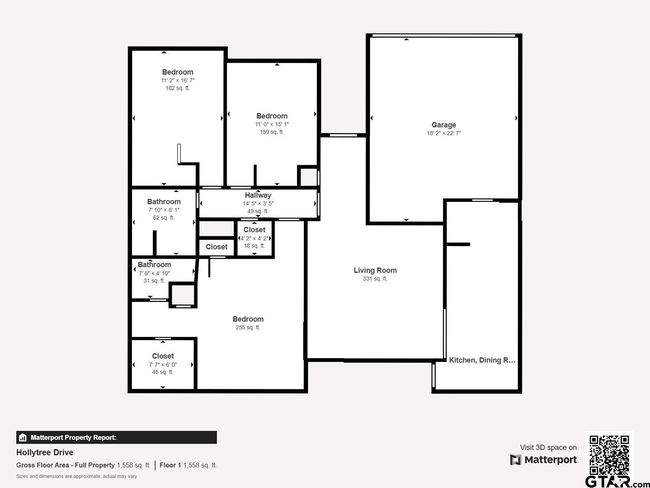 APT-1002 - 5401 Hollytree Dr, Condo with 3 bedrooms, 2 bathrooms and null parking in Tyler TX | Image 14