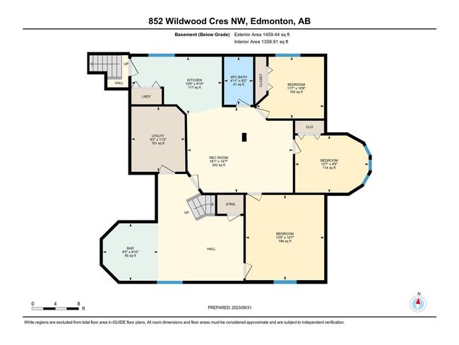 852 Wildwood Cres Nw, House other with 6 bedrooms, 5 bathrooms and 10 parking in Edmonton AB | Image 75