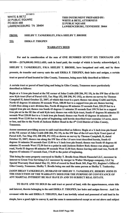 590 Jackson Hollow Rd, Minor Hill, TN, 38473-5312 | Card Image