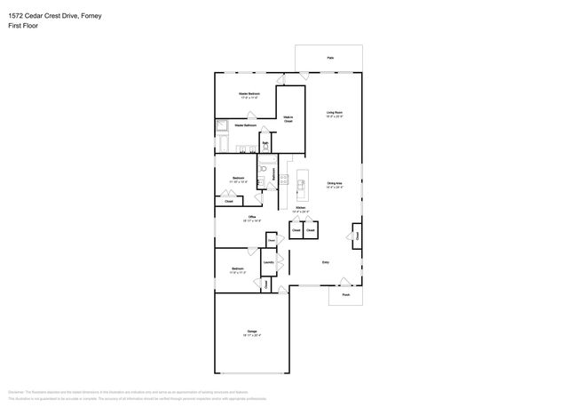 1572 Cedar Crest Dr, House other with 3 bedrooms, 2 bathrooms and null parking in Forney TX | Image 16