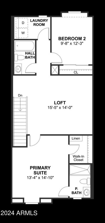 7507 S 75th Drive, Townhouse with 2 bedrooms, 3 bathrooms and null parking in Laveen AZ | Image 3