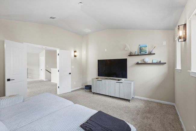 TV and TV stand, sconces and shelving stays | Image 23