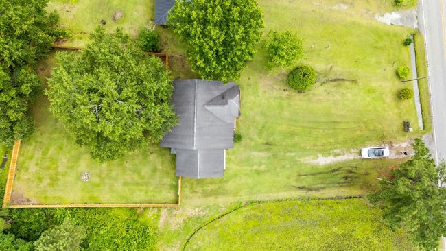 Aerial view of property and surrounding area featuring property parcel outlined | Image 35