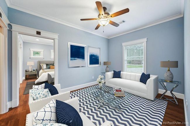 THIS JUST OUTSIDE THE PRIMARY SUITE OFFERS FLEXIBLE FUNCTIONALITY TO SUIT YOUR LIFESTYLE. THIS BONUS SPACE CAN BE A COZY SEATING AREA, QUIET HOME OFFICE, OR SERENE NURSERY, IT PROVIDES COMFORT AND CONVENIENCE FOR ANY NEED. | Image 23