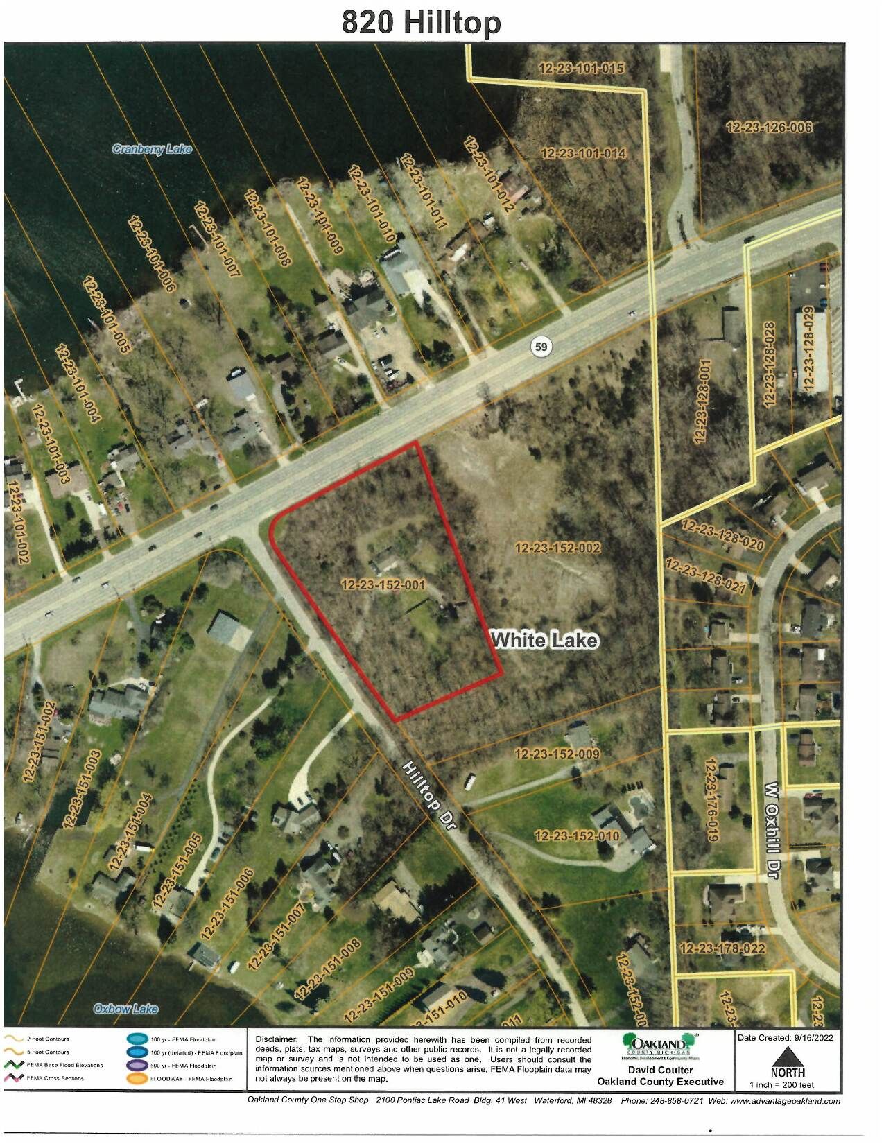 Hilltop Dr, White Lake, MI 48386