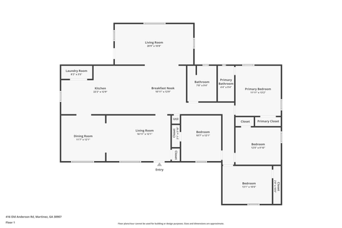 416 Old Anderson Rd, Martinez, GA, 30907-4606 | Card Image