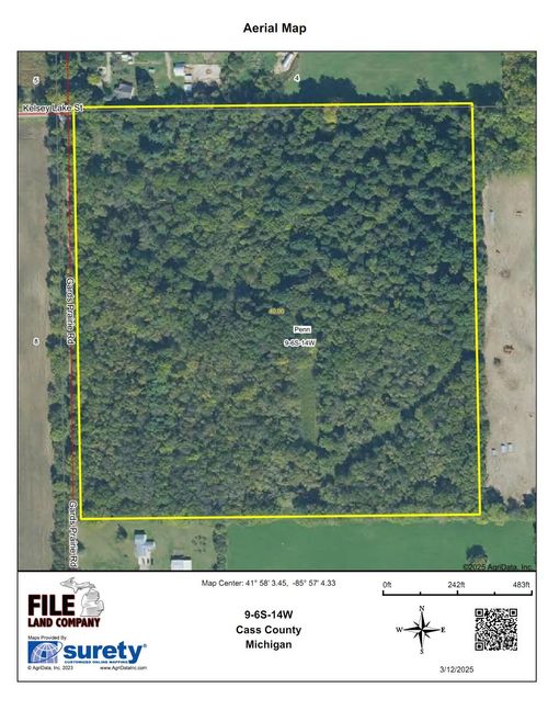 VL Gards Prairie Rd, Cassopolis, MI, 49031 | Card Image
