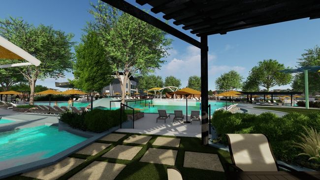 Community pool with a patio | Image 18
