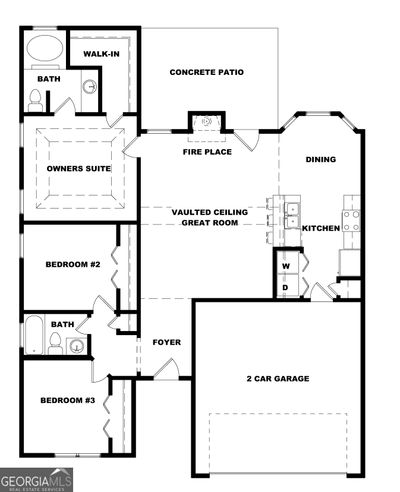 811 Sweetwater Way, House other with 3 bedrooms, 2 bathrooms and 4 parking in Mcdonough GA | Image 2