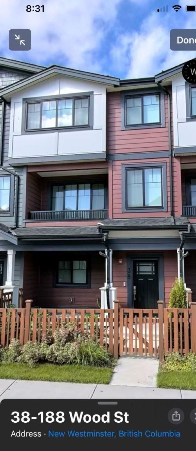 38 - 188 Wood Street, Townhouse with 3 bedrooms, 2 bathrooms and 2 parking in New Westminster BC | Image 1