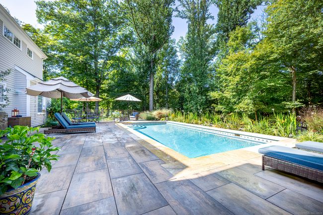 Newly installed heated gunite pool and patiol | Image 37
