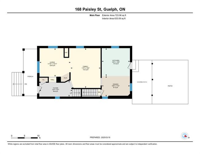 168 Paisley St, House other with 3 bedrooms, 1 bathrooms and 4 parking in Guelph ON | Image 6