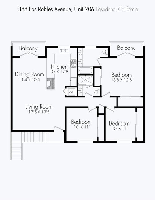 apt-206-388 S Los Robles Ave, Pasadena, CA, 91101-3842 | Card Image