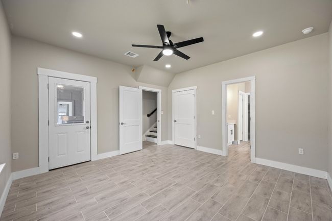 Unfurnished bedroom featuring visible vents, baseboards, recessed lighting, and light wood finished floors | Image 12