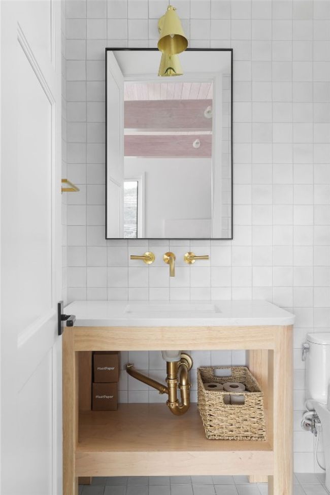 Bathroom with tile walls and tile patterned flooring | Image 36