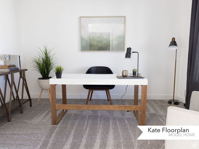 Carpeted home office featuring baseboards | Image 7