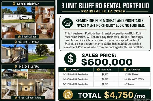 14210 & 14206 Bluff Rd, Prairieville, LA, 70769 | Card Image