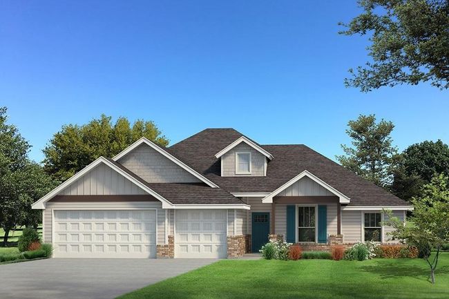 Craftsman inspired home with a shingled roof, a front lawn, an attached garage, board and batten siding, and driveway | Image 6